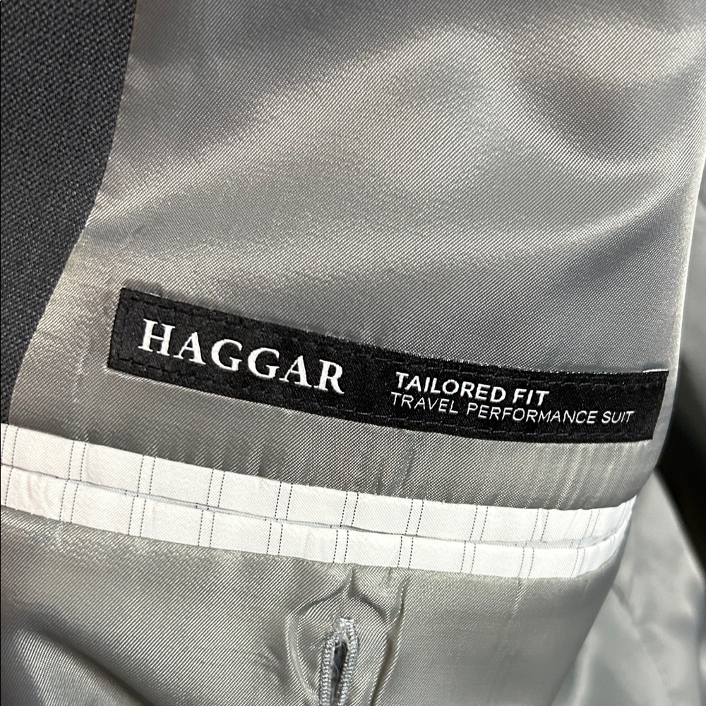 Haggar Charcoal Blazer for Men - Picture 2 of 8